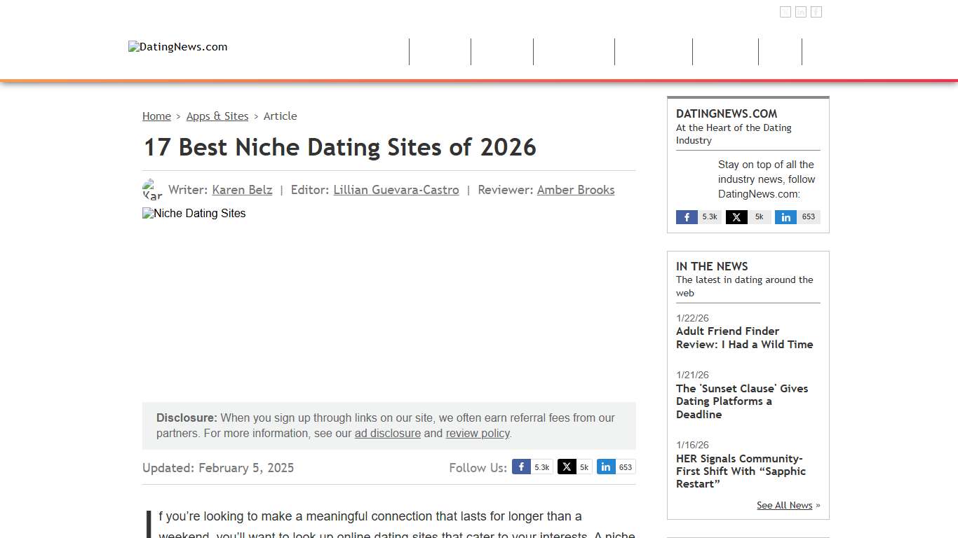 17 Best Niche Dating Sites of 2026